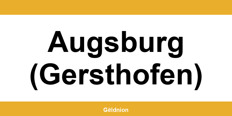 Western Union Filialen in Augsburg (Gersthofen) am Hauptbahnhof