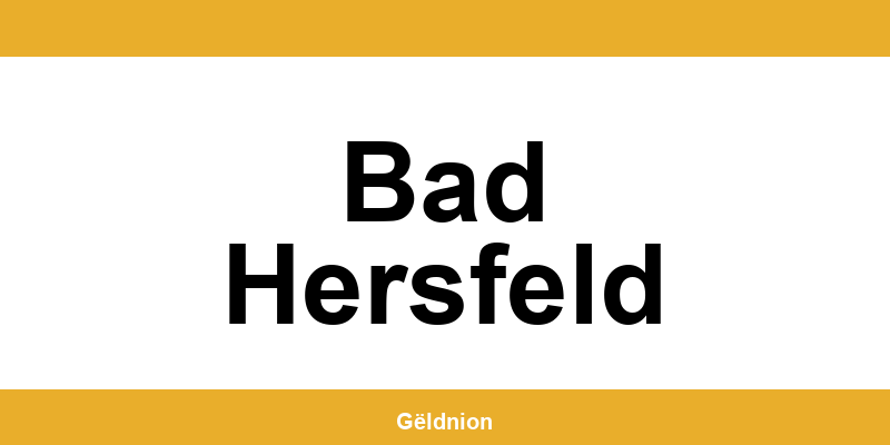 Western Union Filialen in Bad Hersfeld am Hauptbahnhof