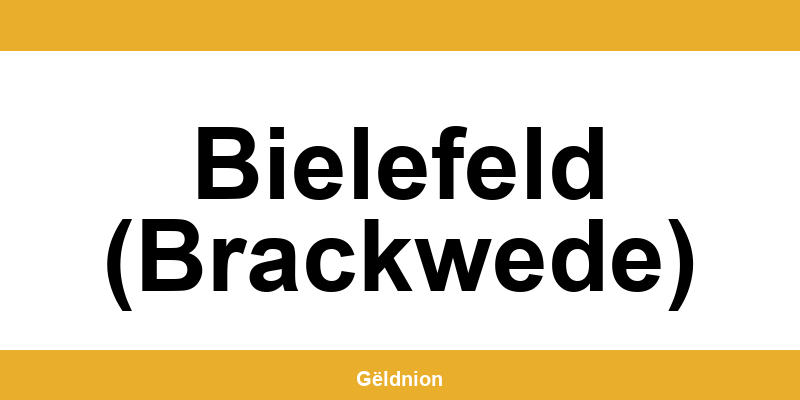 Western Union Filialen in Bielefeld (Brackwede) am Hauptbahnhof