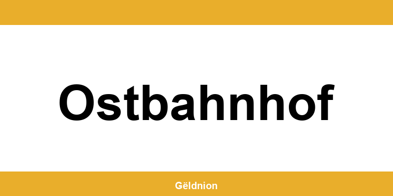 Western Union Filialen in Ostbahnhof am Hauptbahnhof